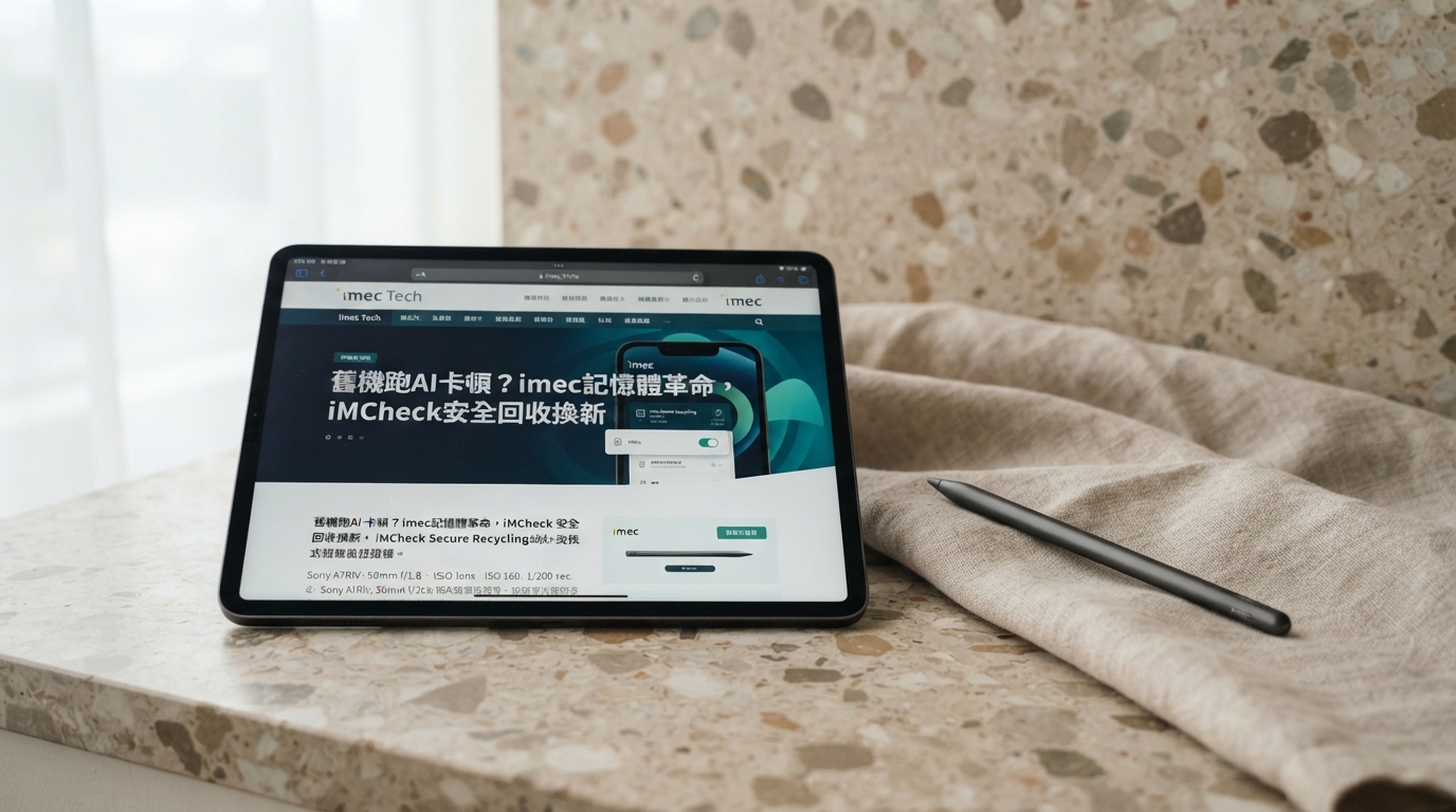 舊機跑AI卡頓?imec記憶體革命,iMCheck安全回收換新