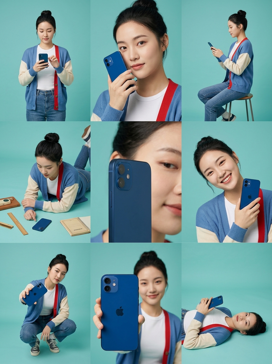 iPhone 12 二手回收價與鏡頭檢測示意圖